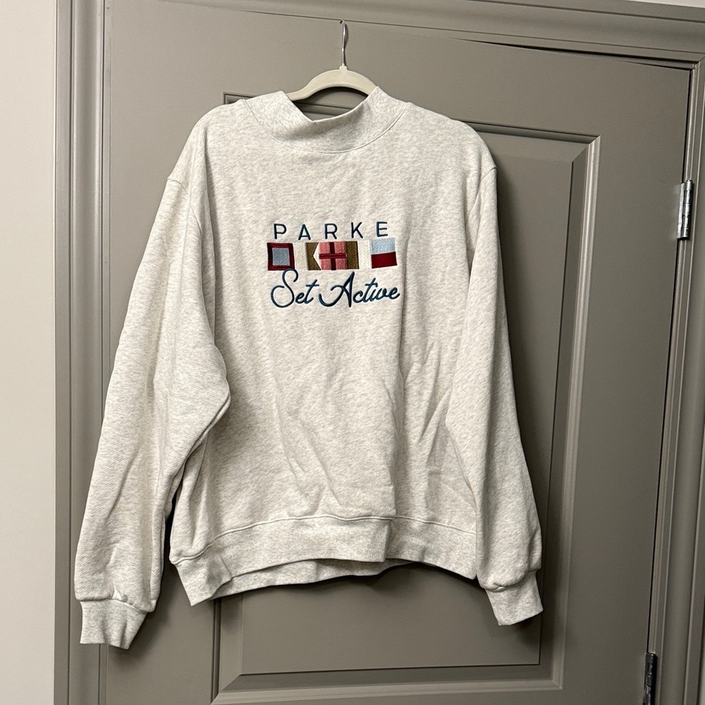 SET Active Light Gray Turtleneck Sweater